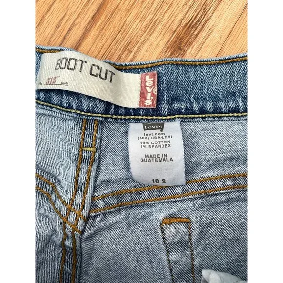 Levi's 515 Boot Cut Jeans Womens 10S Light Wash Y2K - Picture 4 of 8